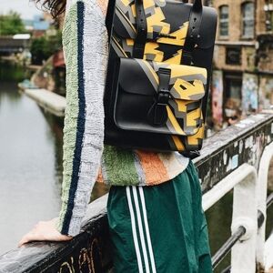 Dr. Martens Black and Yellow Backpack